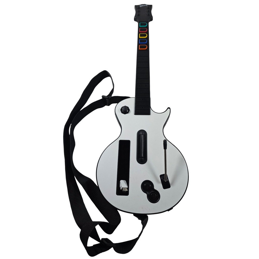 Guitar Hero Wii Gibson Les Paul Wireless Controller White RedOctane 95125.805